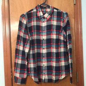 Long sleeve plaid shirt